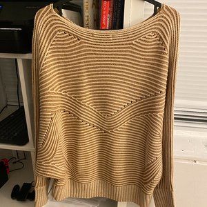 Magnolia Boutique Brown and Cream Sweater